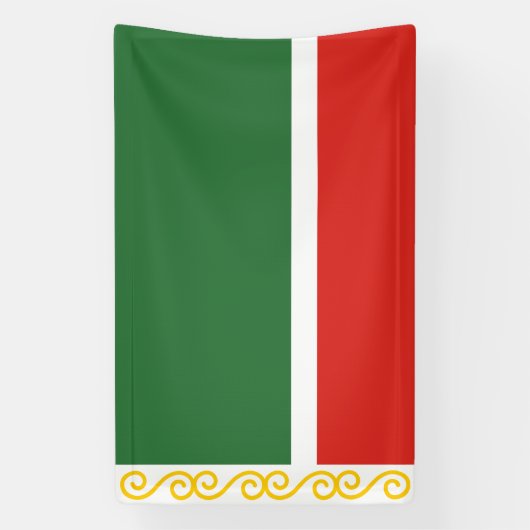 Tschetschenische Flagge Banner (Vertikal)