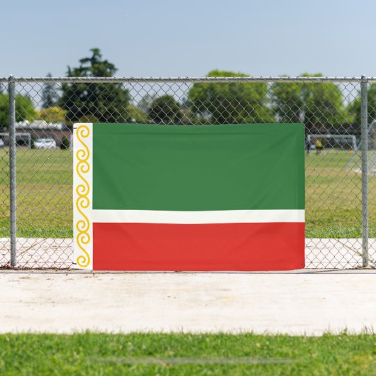 Tschetschenische Flagge Banner (InSitu)
