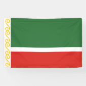Tschetschenische Flagge Banner (Horizontal)