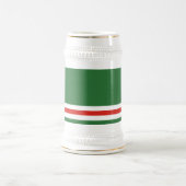 Tschetschenische Flagge Bierglas (Mittel)