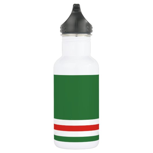 Tschetschenische Flagge Edelstahlflasche (Rechts)