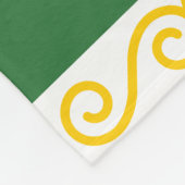 Tschetschenische Flagge Fleecedecke (Ecke)
