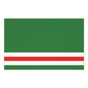 Tschetschenische Flagge Fotodruck