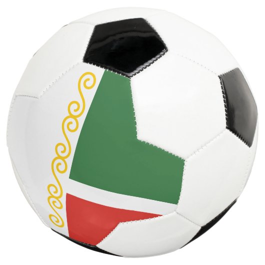 Tschetschenische Flagge Fußball (Dreiviertel)