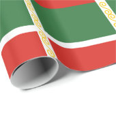 Tschetschenische Flagge Geschenkpapier (Rolleneckpunkt)