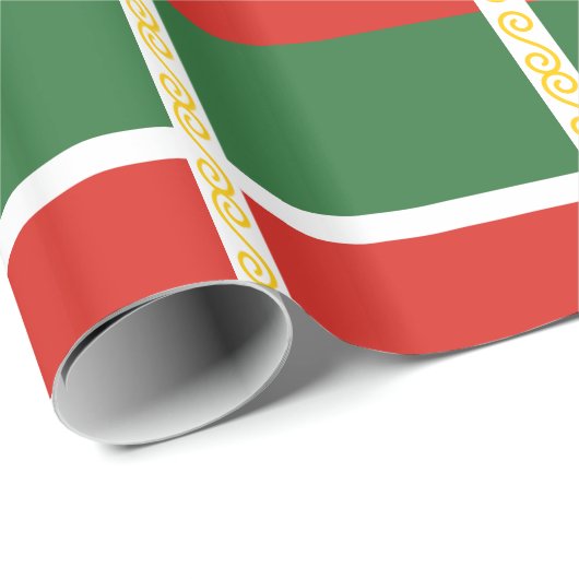 Tschetschenische Flagge Geschenkpapier (Rolleneckpunkt)