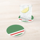 Tschetschenische Flagge Getränkeuntersetzer (Seite)