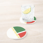 Tschetschenische Flagge Getränkeuntersetzer (Seite)