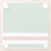 Tschetschenische Flagge Glasuntersetzer (Rückseite)