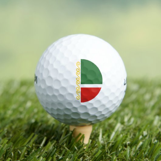 Tschetschenische Flagge Golfball (Insitu T-Shirt)