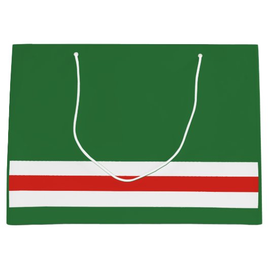 Tschetschenische Flagge Große Geschenktüte (Vorderseite)