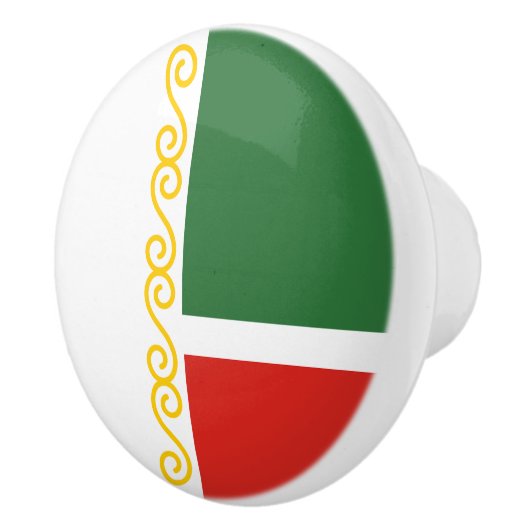 Tschetschenische Flagge Keramikknauf (Rechts)