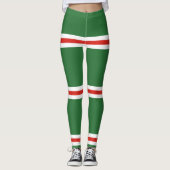 Tschetschenische Flagge Leggings (Vorderseite)