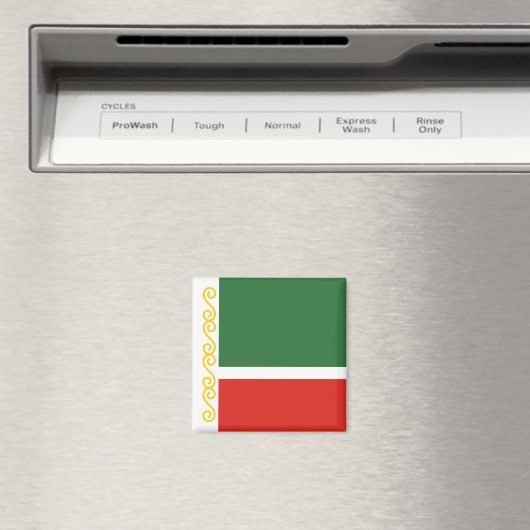 Tschetschenische Flagge Magnet (In Situ (Geschirrspüler))