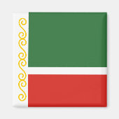 Tschetschenische Flagge Magnet (Vorne)