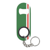 Tschetschenische Flagge Mini Flaschenöffner (Rückseite)