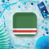 Tschetschenische Flagge Pappteller (Party)