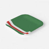 Tschetschenische Flagge Pappteller (Gewinkelt)