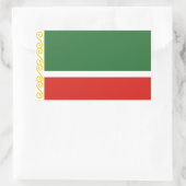 Tschetschenische Flagge Rechteckiger Aufkleber (Tasche)