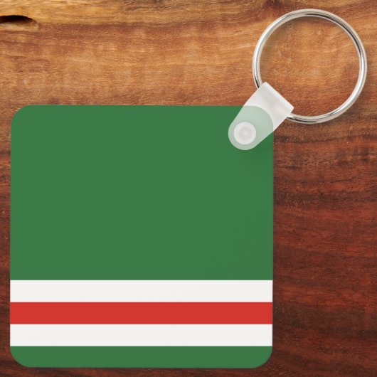 Tschetschenische Flagge Schlüsselanhänger (Rückseite)