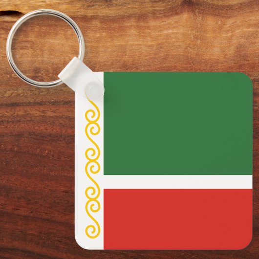 Tschetschenische Flagge Schlüsselanhänger (Vorderseite)