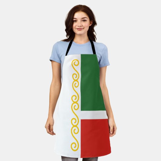 Tschetschenische Flagge Schürze (Getragen)