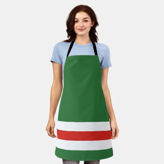 Tschetschenische Flagge Schürze (Getragen)