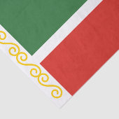 Tschetschenische Flagge Seidenpapier (Ausschnitt)