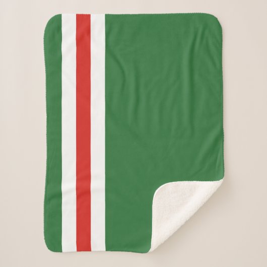 Tschetschenische Flagge Sherpadecke (Vorderseite)