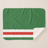 Tschetschenische Flagge Sherpadecke (Vorderseite (Horizontal))