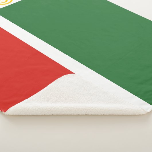Tschetschenische Flagge Sherpadecke (3/4)