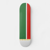 Tschetschenische Flagge Skateboard (Vorderseite)