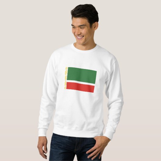 Tschetschenische Flagge Sweatshirt (Vorne ganz)