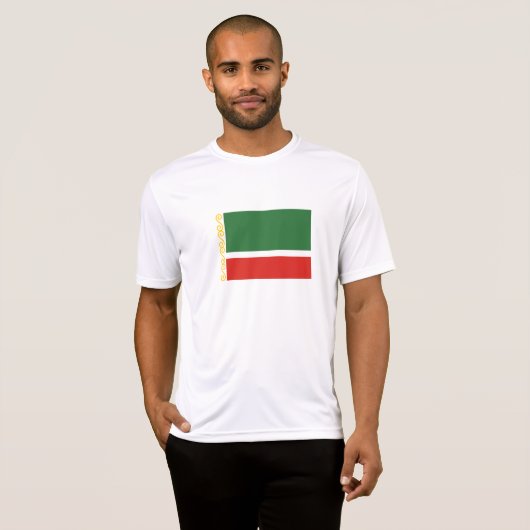 Tschetschenische Flagge T-Shirt (Vorne ganz)