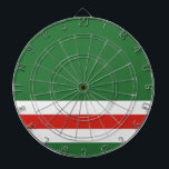 Tschetschenische Republik Ichkeria-Flagge - Dartbo Dartscheibe<br><div class="desc">Tschetschenische Republik Ichkeria-Flagge - Dartboard</div>