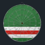 Tschetschenische Republik Ichkeria-Flagge - Dartbo Dartscheibe<br><div class="desc">Tschetschenische Republik Ichkeria-Flagge - Dartboard</div>