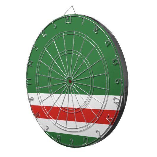 Tschetschenische Republik Ichkeria-Flagge - Dartbo Dartscheibe (Vorderseite rechts)