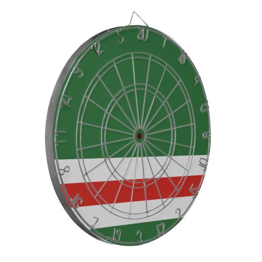Tschetschenische Republik Ichkeria-Flagge - Dartbo Dartscheibe (Vorderseite Links)