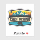 Tschistochina, Alaska Aufkleber (Blatt)