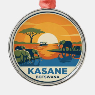 Tschobe-Nationalpark Botsuana Ornament Aus Metall