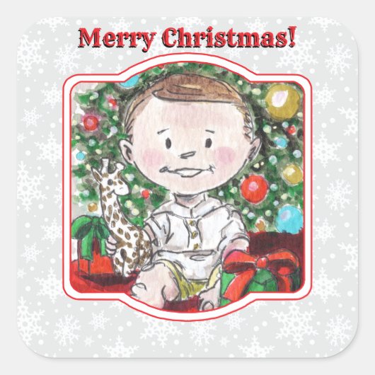 TSCHR1 QUADRATISCHER AUFKLEBER (Vorderseite)