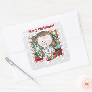 TSCHR1 QUADRATISCHER AUFKLEBER