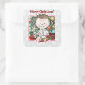 TSCHR1 QUADRATISCHER AUFKLEBER (Tasche)