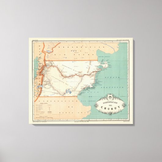 Tschubut, Argentinien Leinwanddruck (Vorderseite)