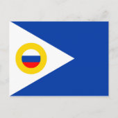 Tschukotka-Fahne Russische Republik Postkarte (Vorderseite)