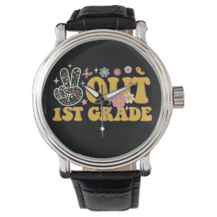 Tschüss 1. Klasse Groovy letzter Schultag Armbanduhr