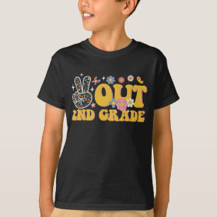 Tschüss 2. Klasse Groovy letzter Schultag T-Shirt