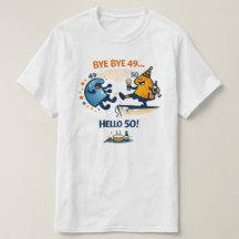 Tschüss 49 – Hallo 50 Unisex T-Shirt