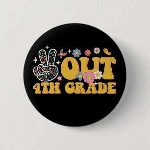 Tschüss 4. Klasse Groovy letzter Schultag Button