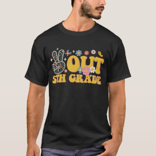 Tschüss 5. Klasse Groovy Letzter Schultag T-Shirt